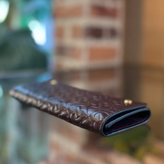 BURBERRY TB Monogram Leather Wallet