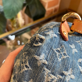 LOUIS VUITTON Sac A Dos Blue Denim Backpack