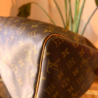 LOUIS VUITTON Speedy 30 Brown Monogram Canvas Satchel