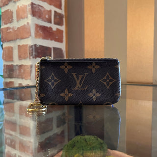 LOUIS VUITTON Monogram Coated Canvas Key Pouch