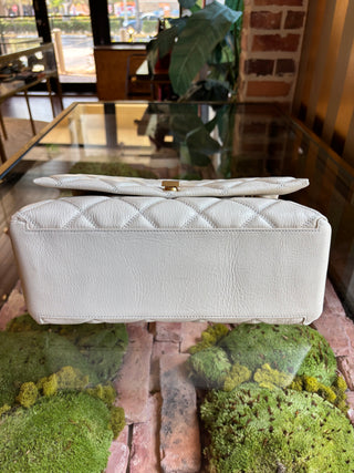 MARC JACOBS Cream Quilted Dual Shoulder Bag