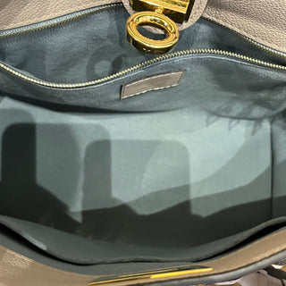 LOUIS VUITTON OnMySide PM Greige Calf Leather Top Handle