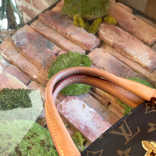 LOUIS VUITTON Flower Brown Monogram Canvas Tote