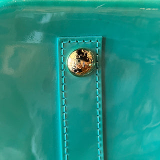 LOUIS VUITTON Monogram Vernis Alma Turquoise PM