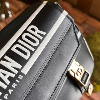 CHRISTIAN DIOR Diorcamp Black Smooth Calfskin Shoulder Bag