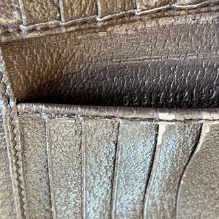 GUCCI Ophidia Beige Ebony GG Supreme Wallet