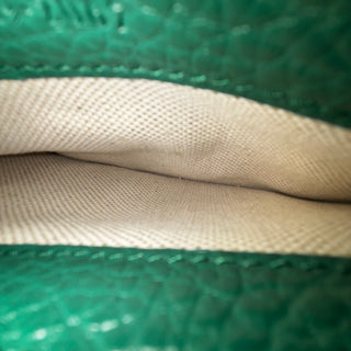 GUCCI Dollar Calfskin Crystal Mini Dionysus Top Handle Bag Emerald