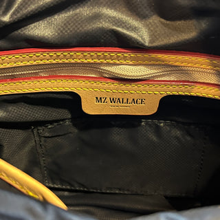 MZ WALLACE Metro Box Black Lacquer Quilted Crossbody Bag