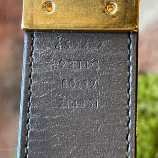 GUCCI Reversible Interlocking G Web Canvas Belt SZ 80/32