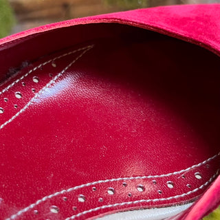MANOLO Red Suede Heel SZ 38 (US 8)