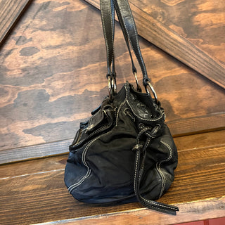 PRADA Black Nylon Multipocket Shoulder Bag