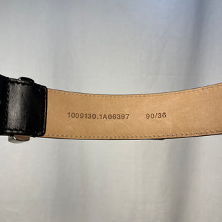 VERSACE Heritage Leather Black Belt 90/36