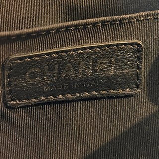 CHANEL Lambskin Quilted Medium Boy Flap Black