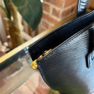 LOUIS VUITTON Saint Jacques PM Black Epi Leather Tote Bag
