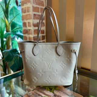LOUIS VUITTON Neverfull MM Empriente Turtledove Tote No Pouch Entrupy