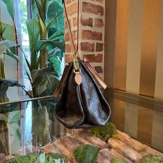 LOUIS VUITTON Rivoli PM Brown Monogram Canvas Top Handle Bag