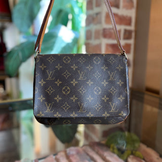 LOUIS VUITTON Musette Tango Monogram Canvas Shoulder Bag