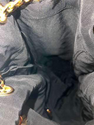 GUCCI Black Embroidered GG Sling Bag