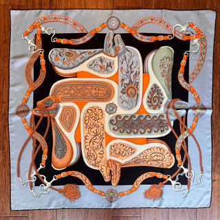 HERMES Festival Des Amazones Silk Scarf