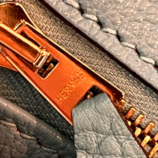 HERMES Bleu Paon Togo Birkin 30