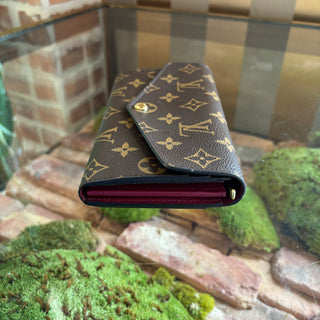 LOUIS VUITTON Sarah Fuschia Wallet