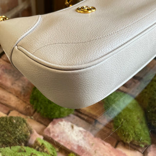 GUCCI Aphrodite Small Beige Goatskin Shoulder Bag