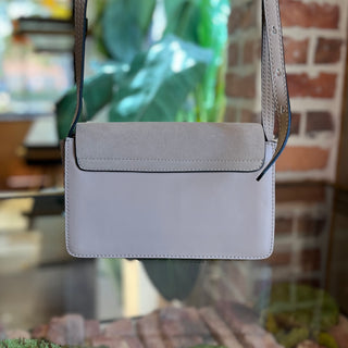 CHLOE Faye Beige Suede Shoulder Bag