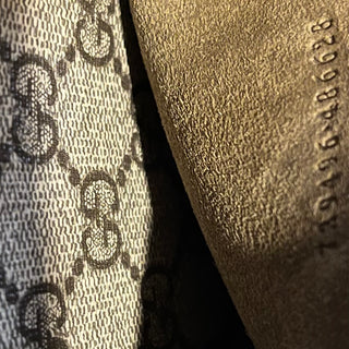 GUCCI Dionysus Beige GG Supreme Monogram Canvas Top Handle Bag