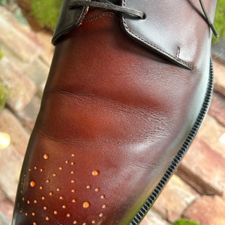 LOUIS VUITTON Mens Brown Leather Loafers SZ 10.5