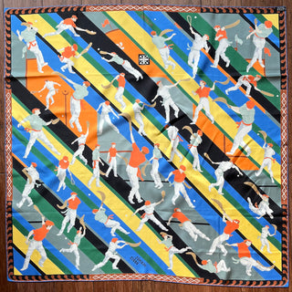 HERMES Pilotari 90CM Mulitcolor Silk Scarf