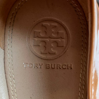 TORY BURCH Brown Patent Leather Flats SZ 9