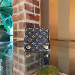 LOUIS VUITTON Small LV Monogram Folding Jewelry Case SN1004