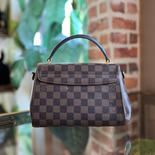 LOUIS VUITTON Croisette Brown Damier Ebene Top Handle Bag