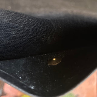 LOUIS VUITTON Elise Black Epi Leather Wallet