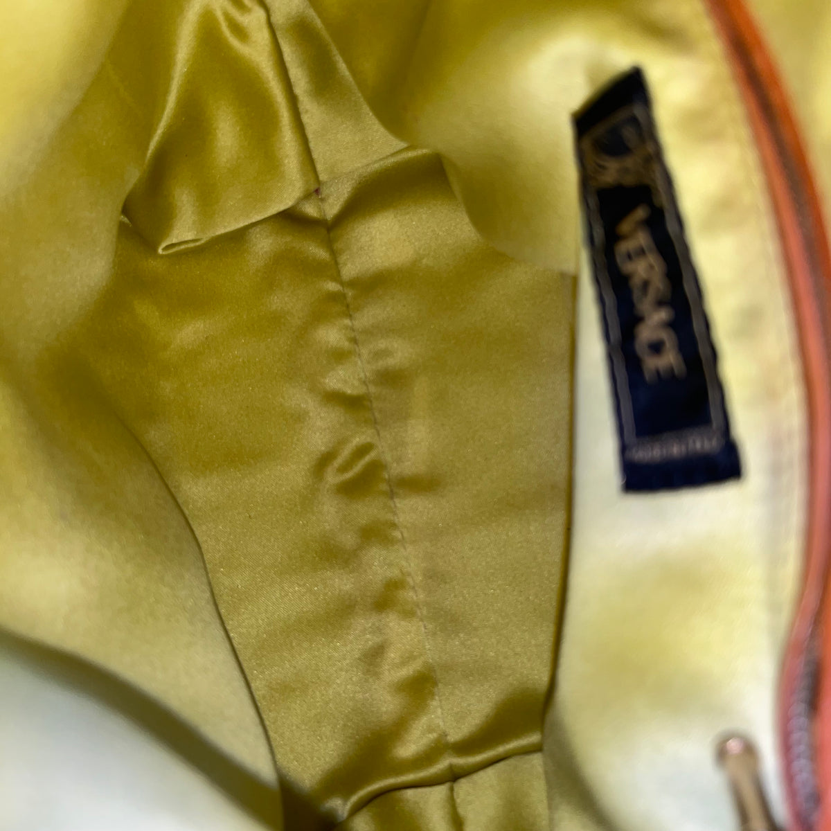 VERSACE Yellow Floral Canvas Vintage Shoulder Bag