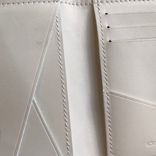 LOUIS VUITTON Monogram White Shadow Calfskin Leather Pocket Organizer