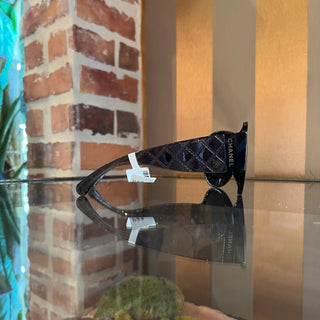 CHANEL 5426 c.501/S4 Quilted Black Acetate Oversized Sunglasses