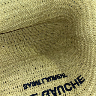 SAINT LAURENT Rive Gauche Natural Raffia Tote Bag