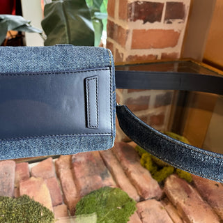 GIVENCHY Antigona Lock Toy Denim Top Handle Bag
