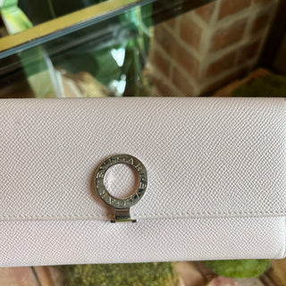 BVLGARI Serpenti Pink Leather Long Wallet