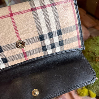 BURBERRY Brown Nova Check Canvas Wallet