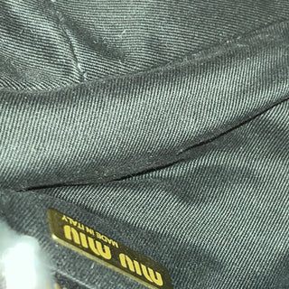 MIUMIU Vintage Black Leather Small Shoulder Bag