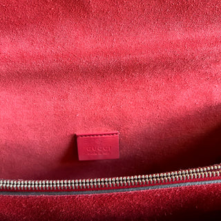 GUCCI Dionysus Medium GG Supreme Monogram Red Shoulder Bag