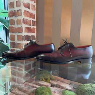 LOUIS VUITTON Mens Brown Leather Loafers SZ 10.5