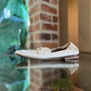 TORY BURCH Off White Loafers SZ 8