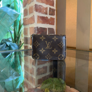LOUIS VUITTON Monogram Brown Coated Canvas Zippy Coin Purse