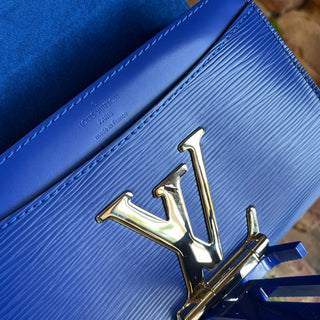 LOUIS VUITTON Louise PM Blue Epi Leather Shoulder Bag