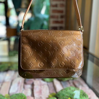 LOUIS VUITTON Thompson Street Bronze Vernis Shoulder Bag