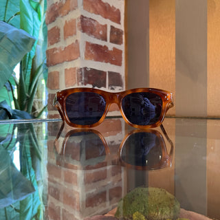 CELINE CL401911 53V Wide Tortoise Shell Acetate Square Sunglasses