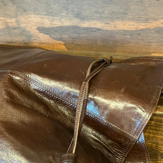BOTTEGA VENETA Vintage Brown Leather Square Tote